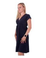 Памучна рокля за бременни  Joza тъмносиня - Image 3