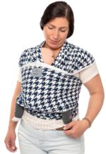 Еластичен слинг Manduca 100%биопамук Лимитиран Pepita Navy - Image 5