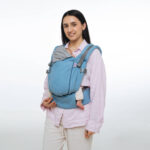 Love and Carry ONE регулируема ергономична раница с падащ панел и платка за кръста Лимитирана Light Denim - Image 4