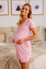 Нощница за бременни и кърмачки 100%Памук