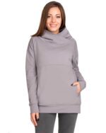 Ватиран суитшърт за бременни и кърмачки , поло яка Laura - Image 3