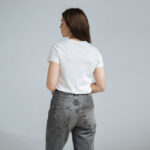 Тениска за бременни и кърмачки в бяло , скрити ципове - Image 4