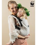 Ергономична раница Isara The One регулируема слингова лимитирана WWF бежова - Image 5