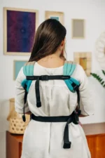 LennyLamb Lenny Light  компактна регулируема слингова раница от тъкан слингов плат Pastel - Image 5