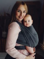 Тъкан слинг Little Frog  р.6 М (4,6mx0,7m) Moonstone тъмен - Image 2