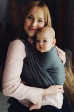 Тъкан слинг Little Frog  р.6 М (4,6mx0,7m) Moonstone тъмен