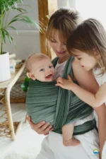 Тъкан слинг Little Frog р.6 М (4,6mx0,7m) Verdelit С БАМБУК