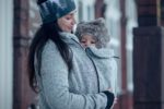 Суитшърт за бебеносене 2в1 с предпазна яка унисекс сив последни
