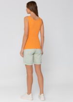 Памучен потник за бременни и кърмачки "Лиза" цвят манго - Image 3