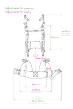 Ергономична раница Isara The One регулируема слингова лимитирана WWF бежова - Image 2