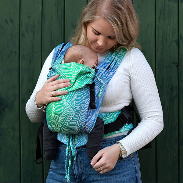 Hoppediz Primeo Хибридна ергономична раница за най-малките тъкан слингов плат Grenada