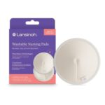 4бр . многократни подплънки за кърмене Lansinoh бели с бамбук + торбичка