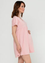 Туника за бременни "Вербена" цвят пудра , 100%Памук