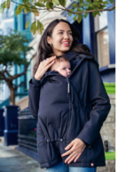 WOMBAT&Co London 4в1 зимно яке за бременни и бебеносене Wallaby Navy Blue