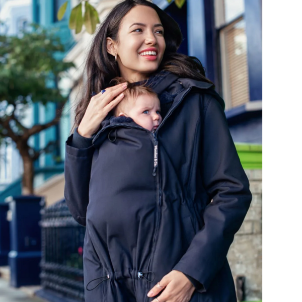 WOMBAT&Co London 4в1 зимно яке за бременни и бебеносене Wallaby Navy Blue