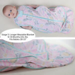 Woombie USA  чувалче за сън с опция повиване размер 0-18м. последни шарени - Image 7