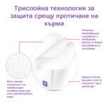 4бр . многократни подплънки за кърмене Lansinoh бели с бамбук + торбичка - Image 3