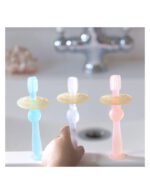 Haakaa силиконова четка за зъби, 360 градуса, 6м.+  различни разцветки - Image 2