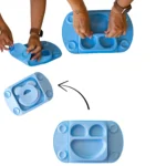 Tidy Tot Англия Easy Mat - Сет силиконова чинийка с капак и термо чантичка - Image 14