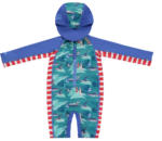 Бански за бебе , цял костюм за плуване с 50+UV и вградена шапка Closeparent Англия ALBATROS