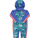 Бански за бебе , цял костюм за плуване с 50+UV и вградена шапка Closeparent Англия ALBATROS - Image 2