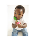 Oli&Carol Ramona Radish 2в1 Многофункционална чесалка за зъби 0+ и играчка за баня 100%естествен каучук - Image 2