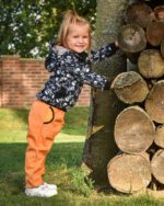 Детски софтшел панталон  (есен/зима) цвят оранжев , ветро- и водоустойчив 10 000мм