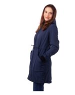 Ватирано 3в1 софтшел яке за бременни и бебеносене 10 000мм воден стълб тъмносиньо - Image 3