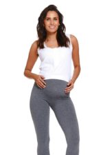 Памучен клин за бременни с платка за коремчето сиво последни S и XL - Image 4