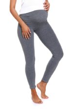 Памучен клин за бременни с платка за коремчето сиво последни S и XL - Image 5