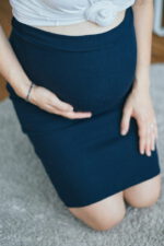 Пола за бременни Milk & Love  цвят тъмносиня - Image 7