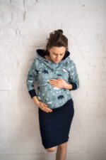 Пола за бременни Milk & Love  цвят тъмносиня - Image 5