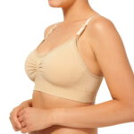 Безшевен сутиен за бременни и кърмачки без банел , вадеща се подплънка телесен последни S и М - Image 2