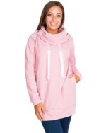 Дълъг суитшърт за бременни и кърмачки пудра - Image 4