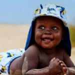 Бебешка шапка с 50+ UV защита Splash About Англия , легионерска шапка размер 1-3г. Буболечки - Image 5