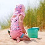 Бебешка шапка с 50+ UV защита Splash About Англия , легионерска шапка размер 1-3г. Nina's Arc