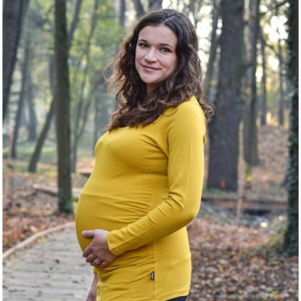 Памучна блуза за бременни / туника за бременни