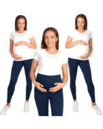 Клин за бременни с платка, син