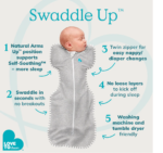 Зимно чувалче Love to Dream 1.5TOG зимно чувалче за сън с повиване размер S и М  крем , листенца - Image 8