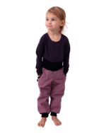 Детски софтшел панталон  (есен/зима) пудра , ветро- и водоустойчив 10 000мм