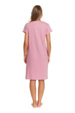 Нощница за бременни и кърмачки 100%Памук и магнитно закопчаване - пудра - Image 5