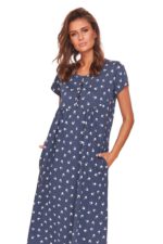 Дълга нощница за бременни и кърмачки 100%Памук - Image 3