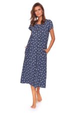 Дълга нощница за бременни и кърмачки 100%Памук