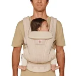 Ергономична раница Ergobaby Omni Deluxe Edition от мрежеста материя Natural Beige