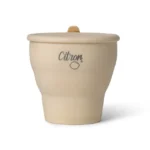 Citron сгъваема чашка силикон Spill Free Snack Cup , чашка за лакомства с капак и дръжка 2 цвята - Image 4