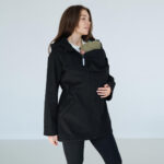 Ватирано 3в1 софтшел яке за бременни и бебеносене Love and Carry черно - Image 5