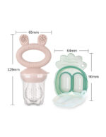 Haakaa Сет силиконова 2в1 чесалка за зъби , мрежа за плодове и форма за замразяване ОЧАКВА СЕ - Image 6