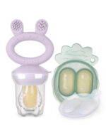 Haakaa Сет силиконова 2в1 чесалка за зъби , мрежа за плодове и форма за замразяване ОЧАКВА СЕ - Image 9