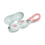 Комплект прибори за хранене бебе  doddl вилица и лъжичка с кутийка 6+м пудра - Image 5