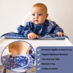 Tidy Tot лигавник-престилка с ръкави и вендузи НОВА лимитирана серия СИН - Image 6